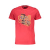 Cavalli Class Red Cotton Men T-Shirt