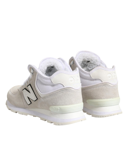 New Balance Off White Suede Sneakers Shoes