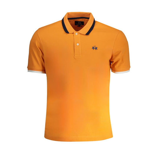 Tricou polo din bumbac portocaliu La Martina