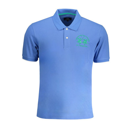 Tricou polo albastru deschis din bumbac pentru bărbați La Martina