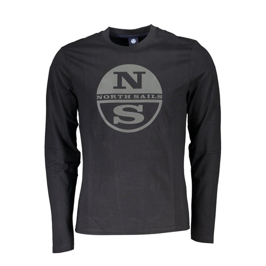 Tricou North Sails negru din bumbac