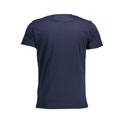 Tricou La Martina Chic din bumbac cu guler rotund, albastru
