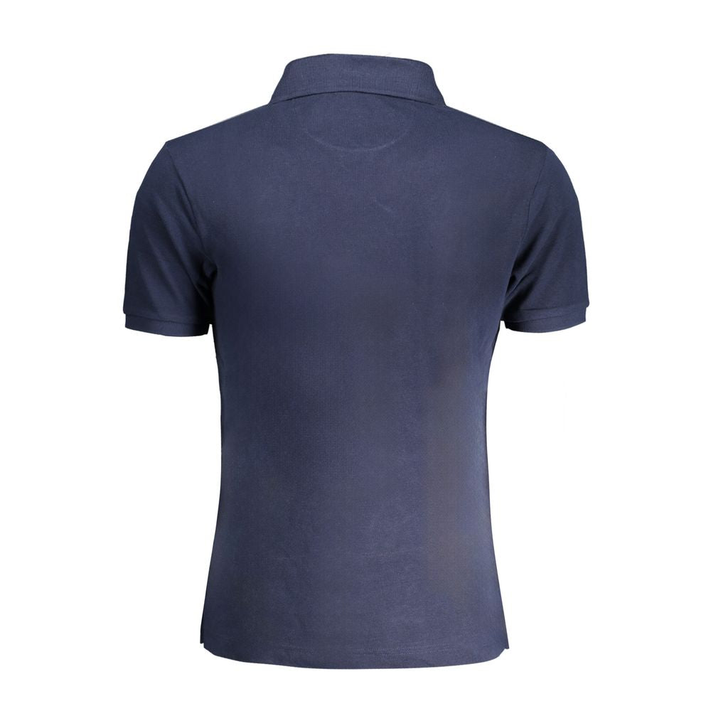 Tricou polo albastru din bumbac La Martina