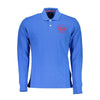 Tricou polo elegant cu mânecă lungă La Martina, albastru chic