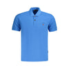 Tricou polo pentru bărbați din bumbac albastru Napapijri