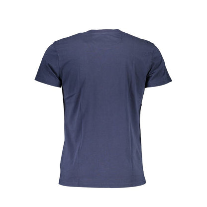 Tricou elegant cu guler rotund din bumbac și broderie La Martina