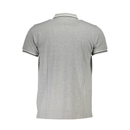 Tricou polo pentru bărbați Cavalli Class maro din bumbac