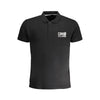 Tricou polo Cavalli Class negru din bumbac