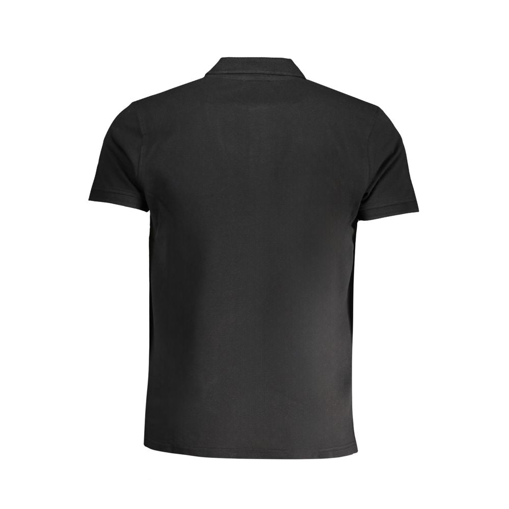 Tricou polo Cavalli Class negru din bumbac