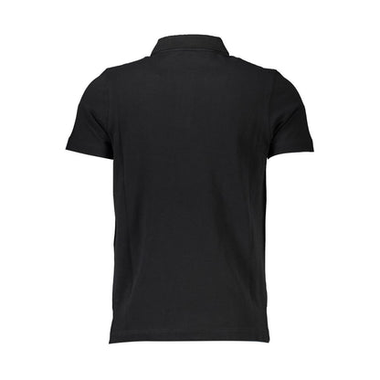 Tricou polo pentru bărbați Cavalli Class din bumbac negru