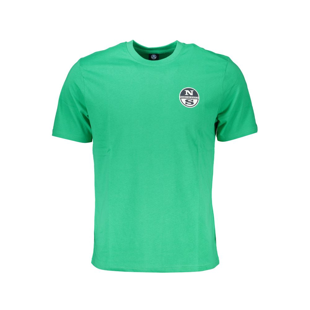 Tricou North Sails verde din bumbac