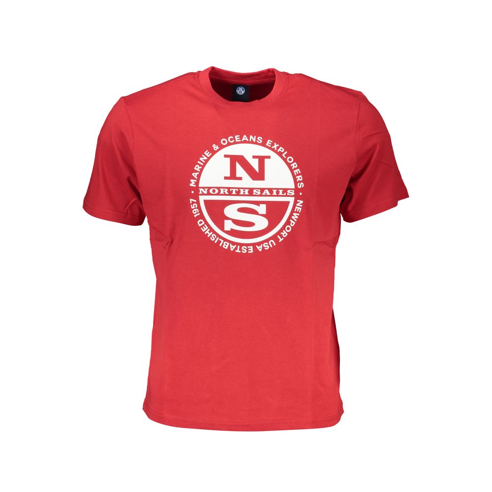 Tricou North Sails roșu din bumbac