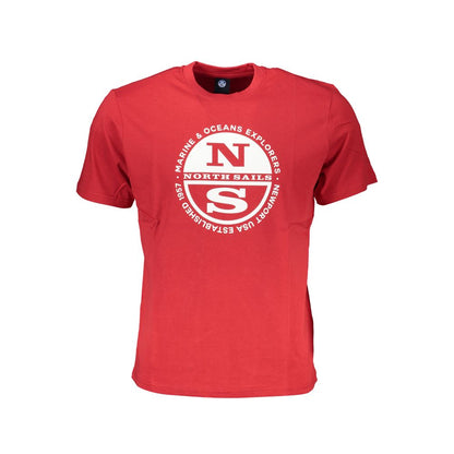 Tricou North Sails roșu din bumbac