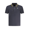Tricou polo albastru din bumbac K-WAY