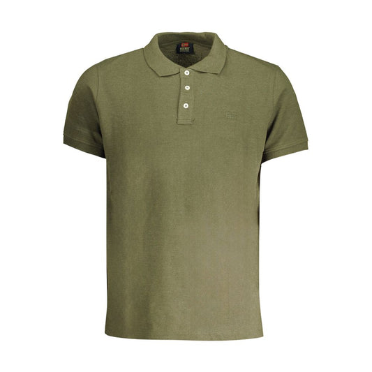 Tricou polo verde din bumbac Norvegia 1963