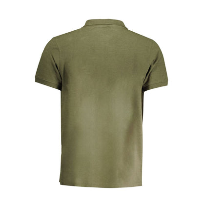 Tricou polo verde din bumbac Norvegia 1963
