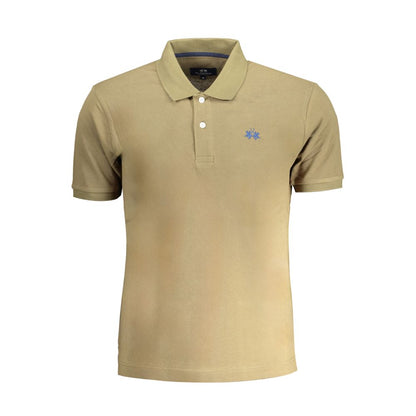 Tricou polo din bumbac verde La Martina