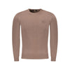 Cavalli Class Brown Viscose Men Sweater