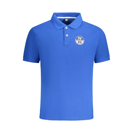 Tricou polo North Sails albastru din bumbac pentru bărbați