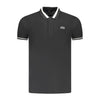Tricou polo pentru bărbați Cavalli Class din bumbac negru