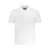 Tricou polo alb din bumbac K-WAY