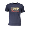 Tricou Cavalli Class din bumbac albastru