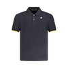 Tricou polo albastru din bumbac K-WAY