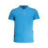 Tricou polo albastru din bumbac Norvegia 1963