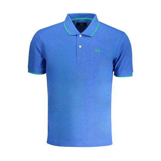 Tricou polo albastru din bumbac La Martina