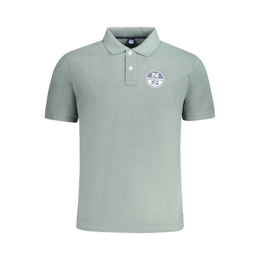 Tricou polo North Sails verde din bumbac pentru bărbați