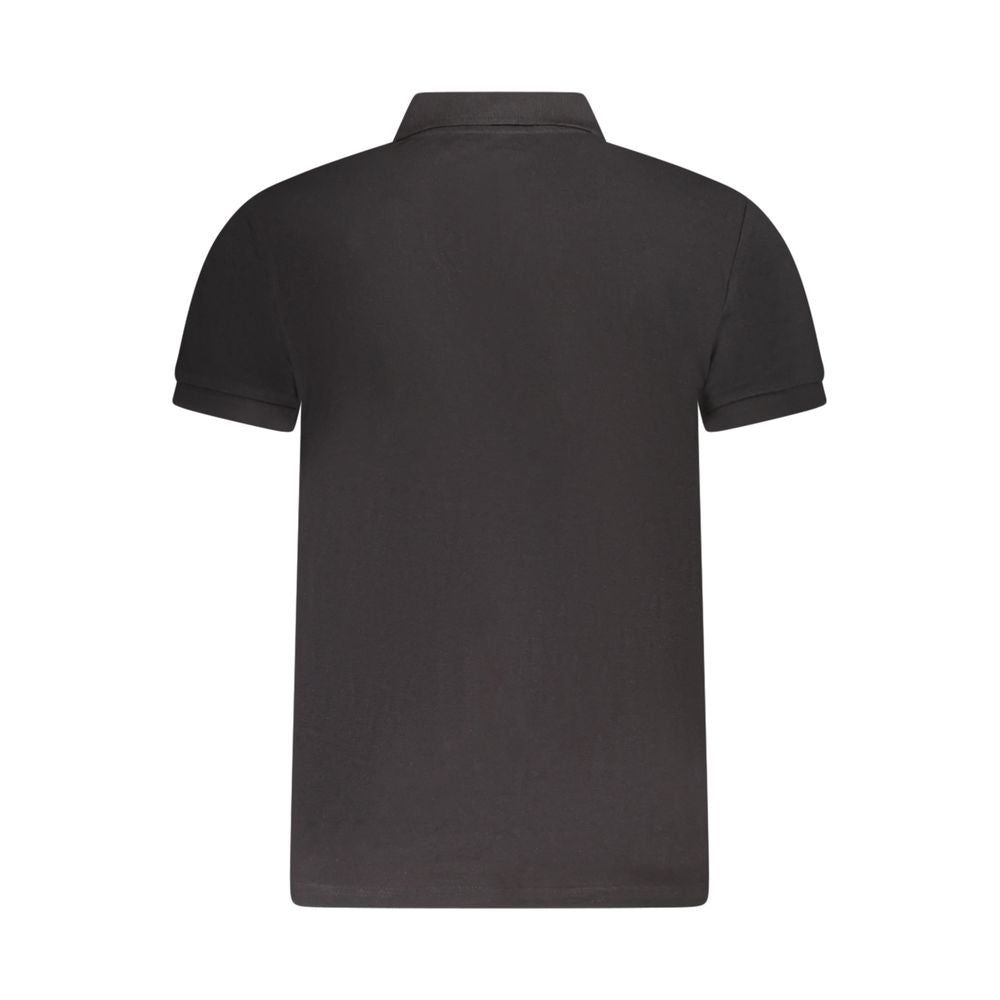Tricou polo pentru bărbați Cavalli Class din bumbac negru
