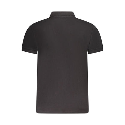 Tricou polo pentru bărbați Cavalli Class din bumbac negru