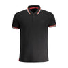 Tricou polo Cavalli Class negru din bumbac