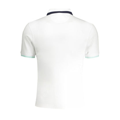 Tricou polo alb din bumbac La Martina