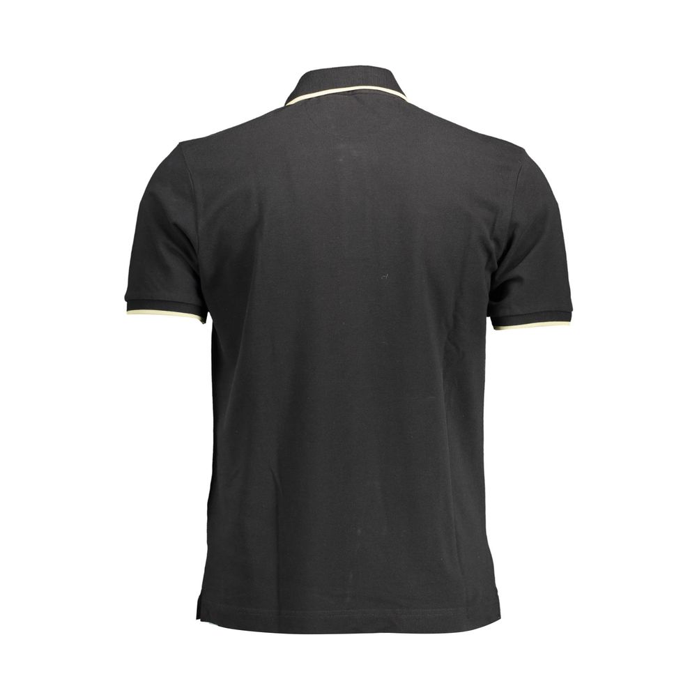 Tricou polo negru din bumbac pentru bărbați La Martina