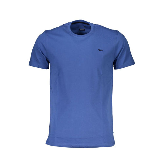 Tricou albastru din bumbac Harmont &amp; Blaine