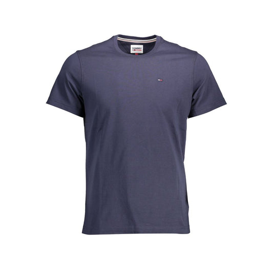 Tricou albastru din bumbac Tommy Hilfiger