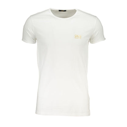 Tricou Cavalli Class din bumbac alb