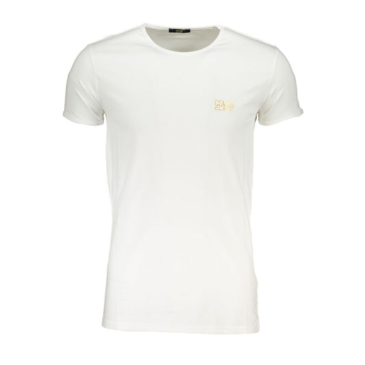 Tricou Cavalli Class din bumbac alb