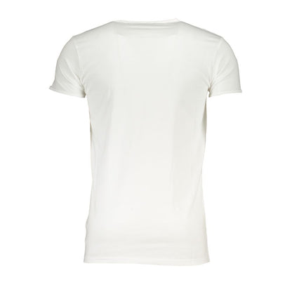 Tricou Cavalli Class din bumbac alb