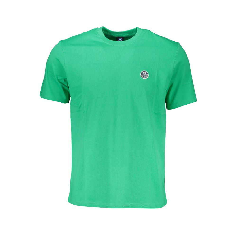 Tricou North Sails verde din bumbac