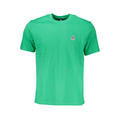 Tricou North Sails verde din bumbac