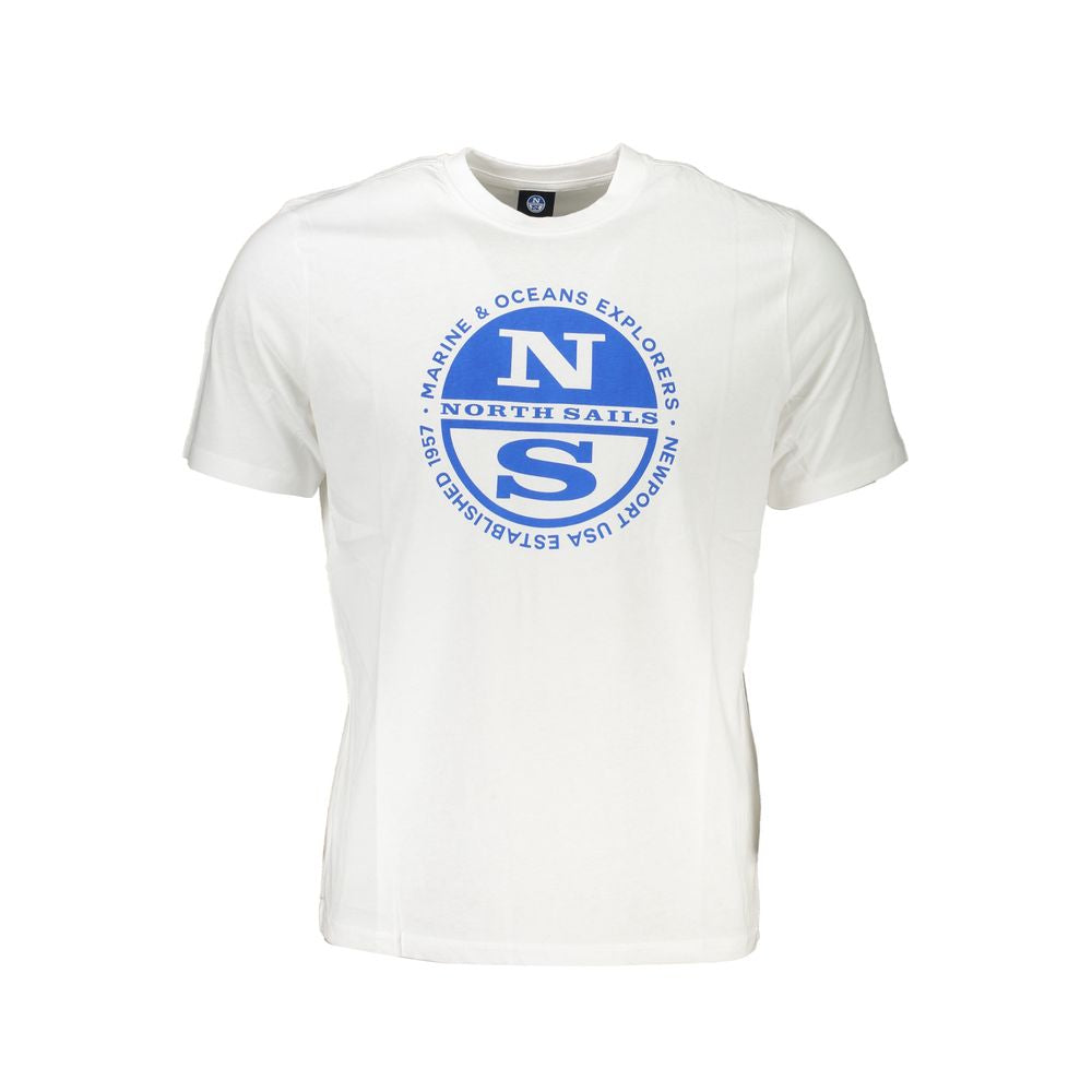 Tricou North Sails alb din bumbac