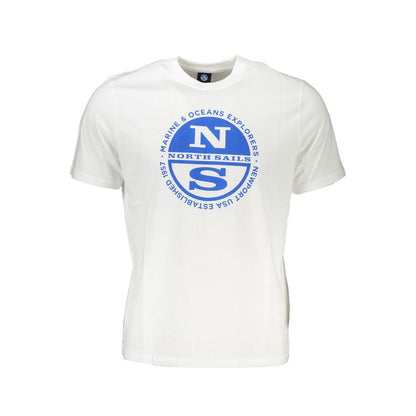 Tricou North Sails alb din bumbac
