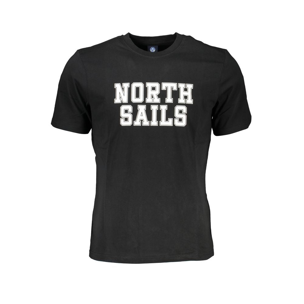 Tricou North Sails negru din bumbac