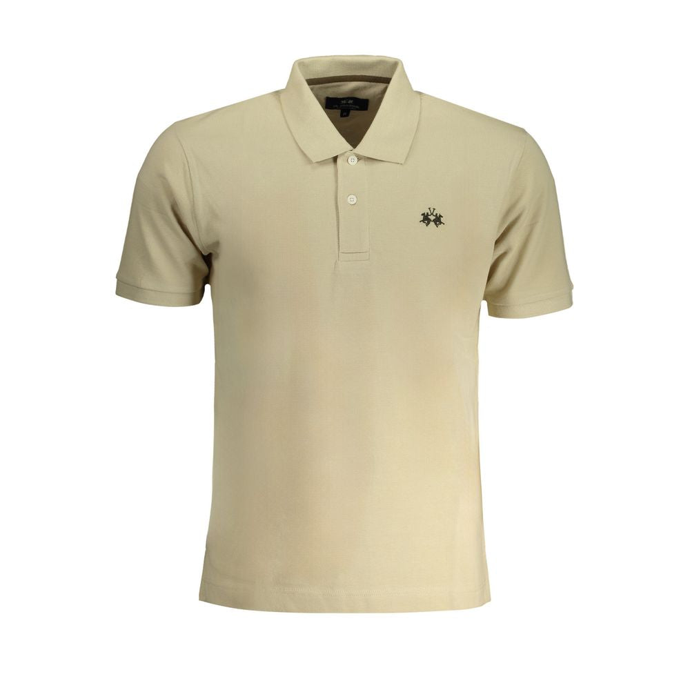 Tricou polo din bumbac bej La Martina