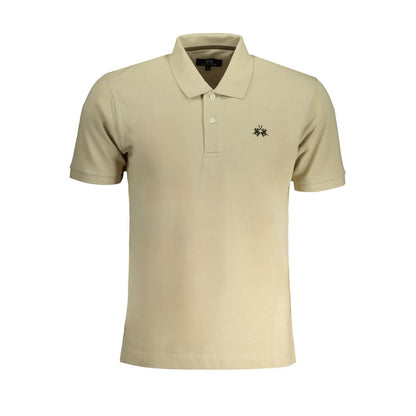 Tricou polo din bumbac bej La Martina