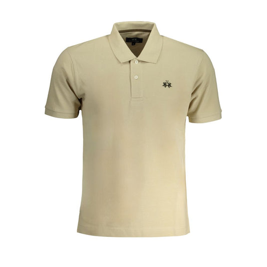 Tricou polo din bumbac bej La Martina