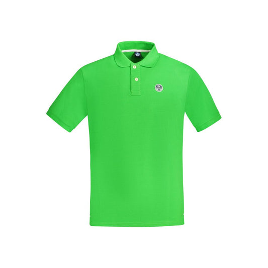 Tricou polo North Sails verde din bumbac pentru bărbați