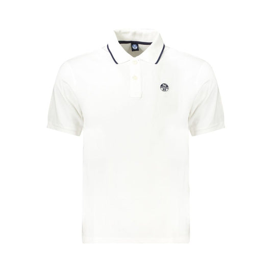Tricou polo North Sails alb din bumbac pentru bărbați